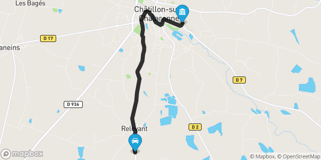 Itinéraire vers Châtillon-sur-Chalaronne