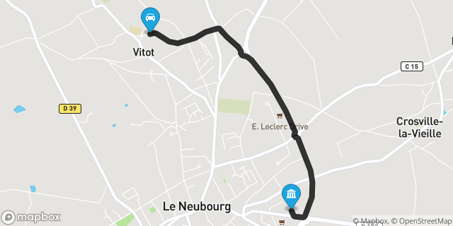 Itinéraire vers Le Neubourg