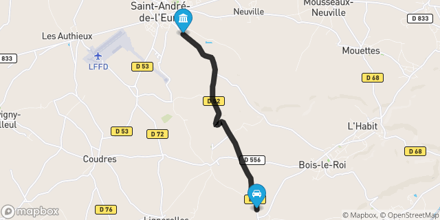 Itinéraire vers Saint-André-de-l'Eure