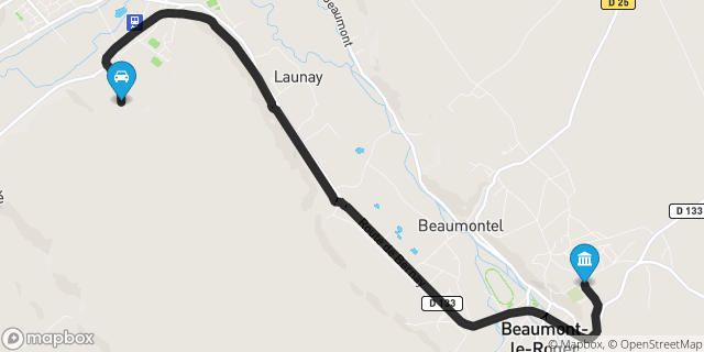 Itinéraire vers Beaumont-le-Roger