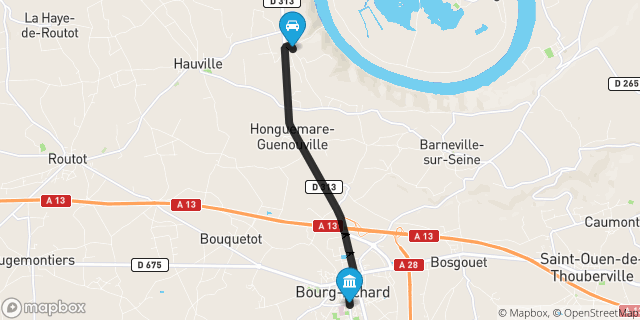 Itinéraire vers Bourg-Achard