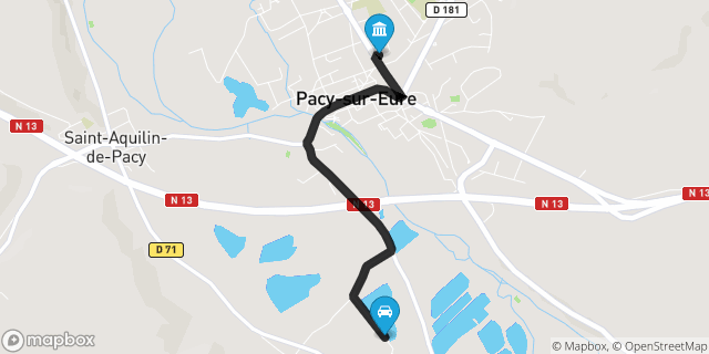 Itinéraire vers Pacy-sur-Eure