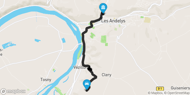 Itinéraire vers Andelys
