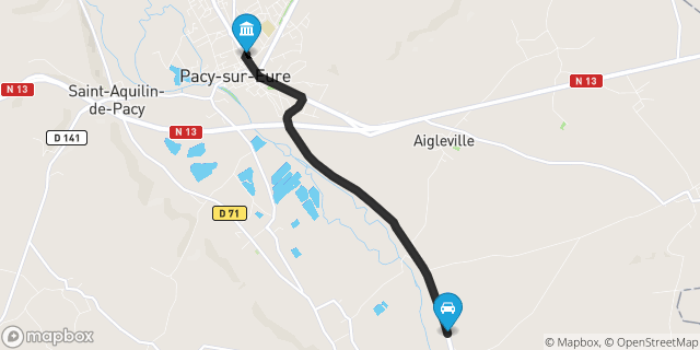 Itinéraire vers Pacy-sur-Eure