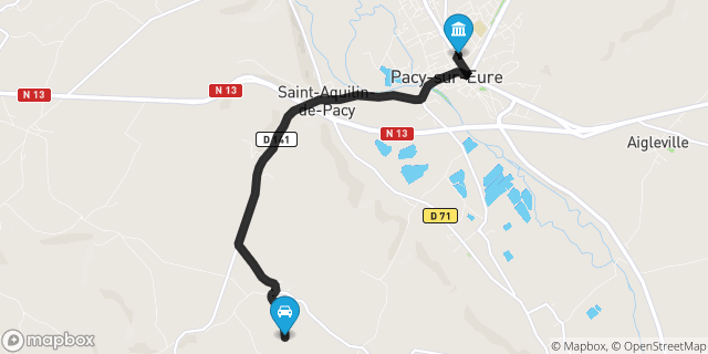 Itinéraire vers Pacy-sur-Eure