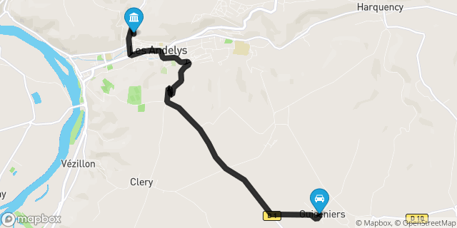 Itinéraire vers Andelys