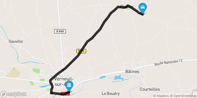 Itinéraire vers Verneuil-sur-Avre