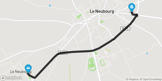 Itinéraire vers Le Neubourg