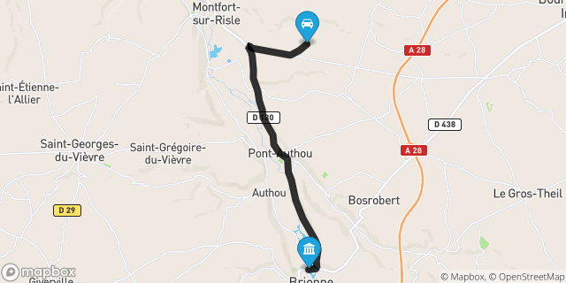 Itinéraire vers Brionne