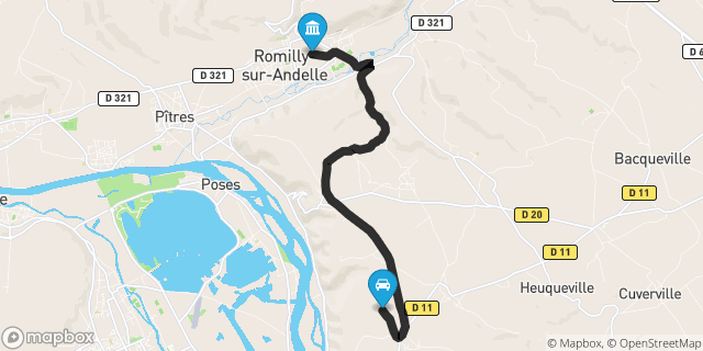Itinéraire vers Romilly-sur-Andelle