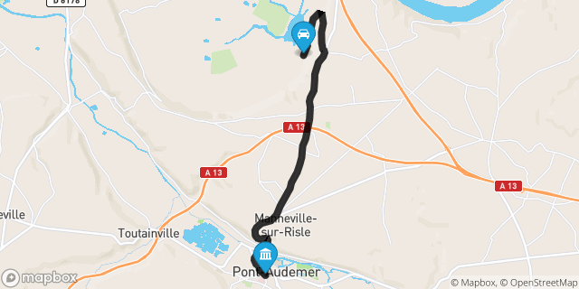 Itinéraire vers Pont-Audemer