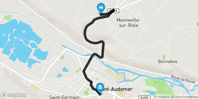 Itinéraire vers Pont-Audemer