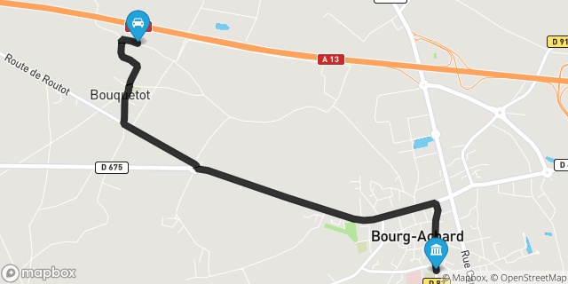 Itinéraire vers Bourg-Achard