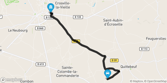 Itinéraire vers Le Neubourg