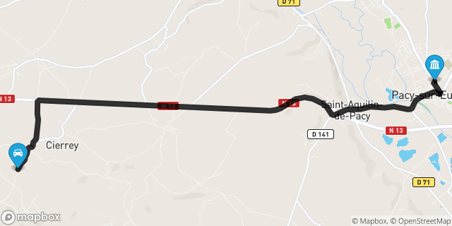 Itinéraire vers Pacy-sur-Eure