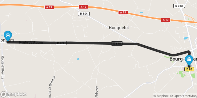 Itinéraire vers Bourg-Achard