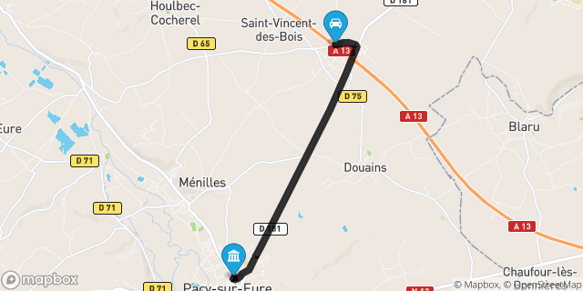 Itinéraire vers Pacy-sur-Eure