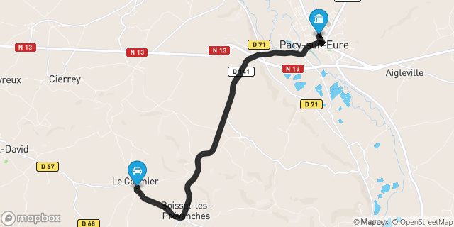Itinéraire vers Pacy-sur-Eure