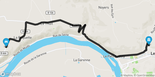 Itinéraire vers Andelys