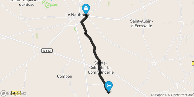 Itinéraire vers Le Neubourg