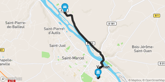 Itinéraire vers Vernon