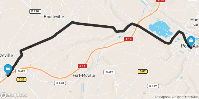 Itinéraire vers Pont-Audemer