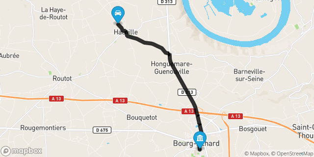 Itinéraire vers Bourg-Achard