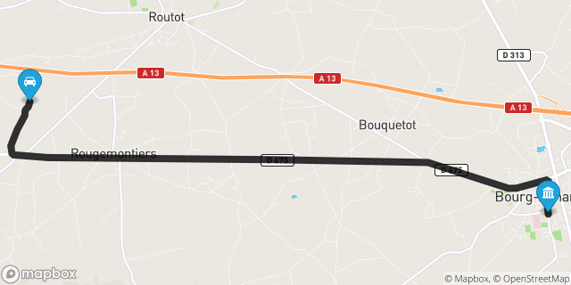 Itinéraire vers Bourg-Achard