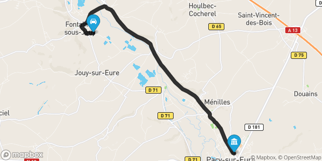 Itinéraire vers Pacy-sur-Eure