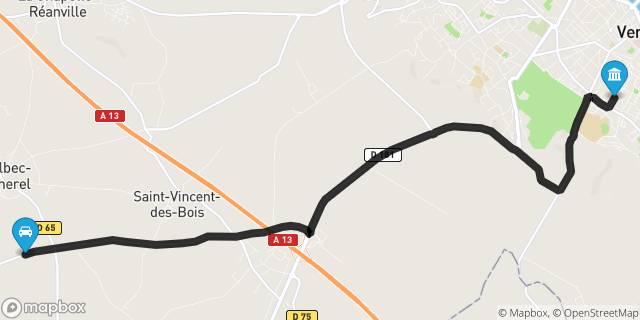 Itinéraire vers Vernon