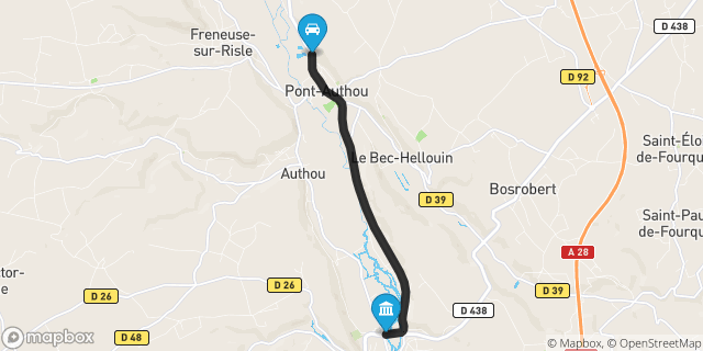 Itinéraire vers Brionne