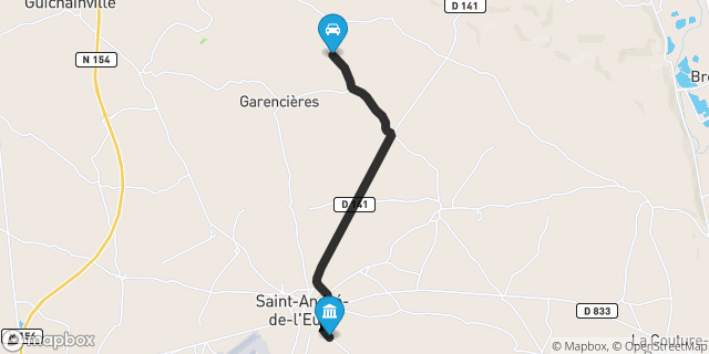 Itinéraire vers Saint-André-de-l'Eure