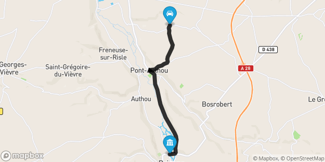 Itinéraire vers Brionne