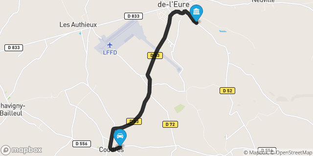 Itinéraire vers Saint-André-de-l'Eure