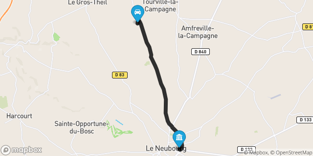 Itinéraire vers Le Neubourg