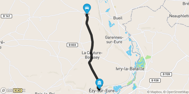 Itinéraire vers Ézy-sur-Eure