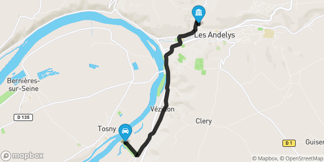 Itinéraire vers Andelys