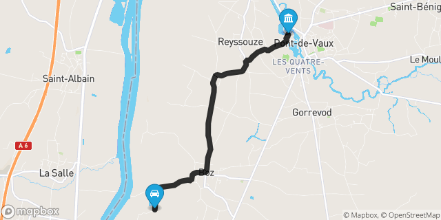 Itinéraire vers Pont-de-Vaux