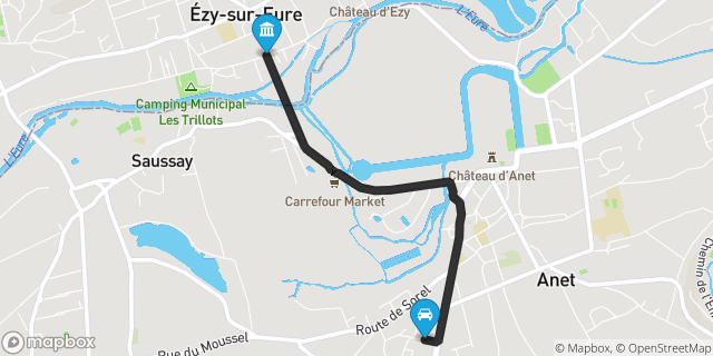 Itinéraire vers Ézy-sur-Eure