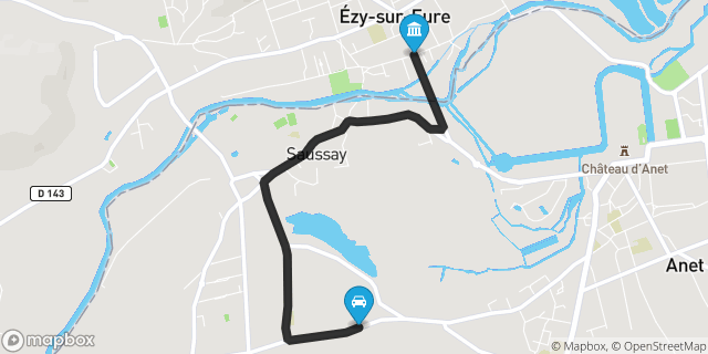 Itinéraire vers Ézy-sur-Eure