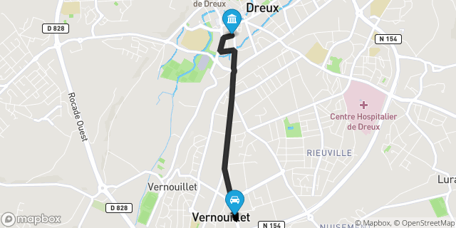 Itinéraire vers Dreux