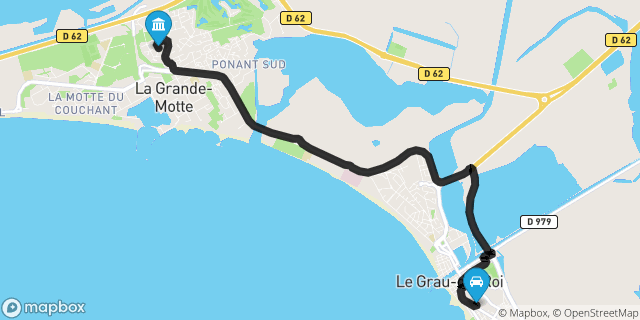 Itinéraire vers La Grande-Motte