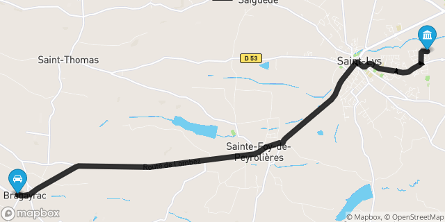 Itinéraire vers Saint-Lys