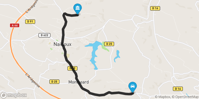 Itinéraire vers Nailloux