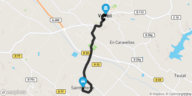 Itinéraire vers Verfeil