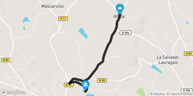 Itinéraire vers Caraman