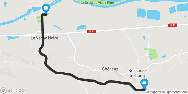 Itinéraire vers Vic-sur-Aisne