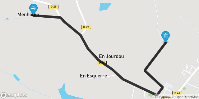 Itinéraire vers Cadours