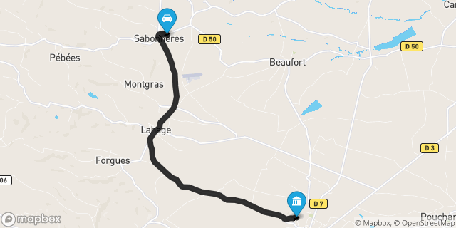 Itinéraire vers Rieumes