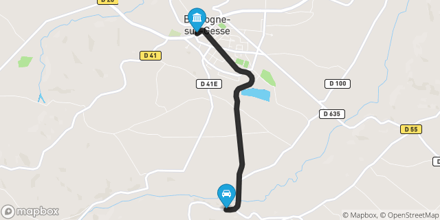 Itinéraire vers Boulogne-sur-Gesse